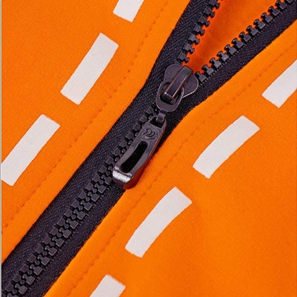 KAKEGURUI NETFLIX ANIME: ORANGE BUNNY COSPLAY COAT WITH EARS - Picture 12 of 16